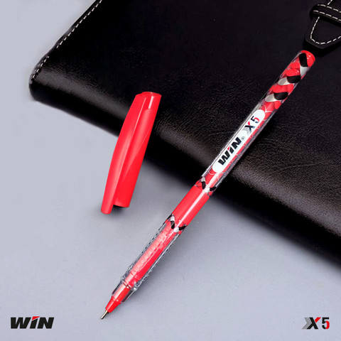 Win X5 60 Red Pens Soft Grip mm Tip Red Pens for