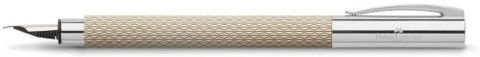 FABER-CASTELL Ambition OpArt White Sand Precious Resin Fountain Pen â Medium Nib Fountain Pen (Ink Color - Black) - Image 4