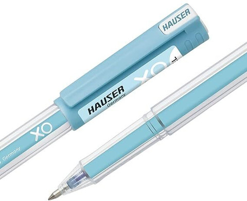 HAUSER XO Jumbo 10 Pcs, Loaded With Jumbo Refill, Quick Dry Ink,  Transparent Gel Pen