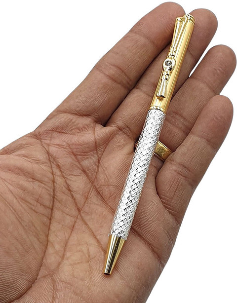 Sahiba Gems 999 Pura Designer Silver Ball Pen Ball Pen