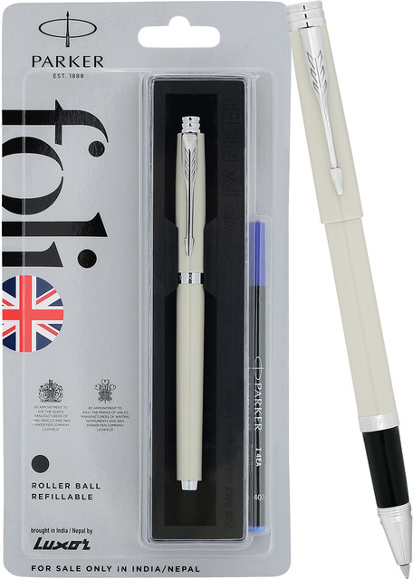 PARKER Folio Standard Chrome Trim |Ivory white Body Colour