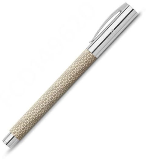 FABER-CASTELL Ambition OpArt White Sand Precious Resin Fountain Pen â Medium Nib Fountain Pen (Ink Color - Black) - Image 5
