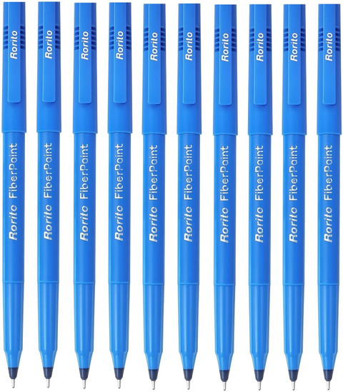 Fibre Points Pens Rorito Fiberpoint Gel 40 Pens Waterproof Ink Gel