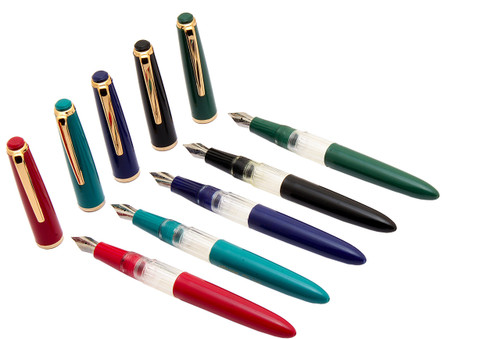 Ledos Set Of Oliver Graduate Medium Nib Window Golden Trims