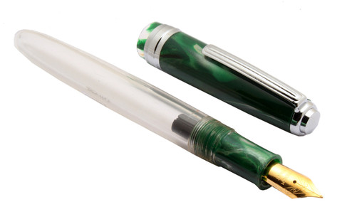 Ledos Oliver 69 HT Green Demonstrator With Chrome Clip Band