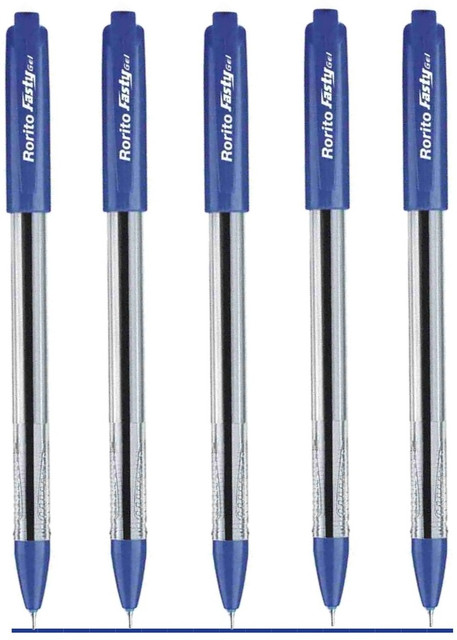 Rorito Fasty Gel Pens 40 Blue 20 Black Set of 60 Pens Gel Pen
