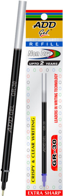 Add Gel PiN-GEL Fine Blue Pen Pack of 10 Along With 10 GR30 Refill