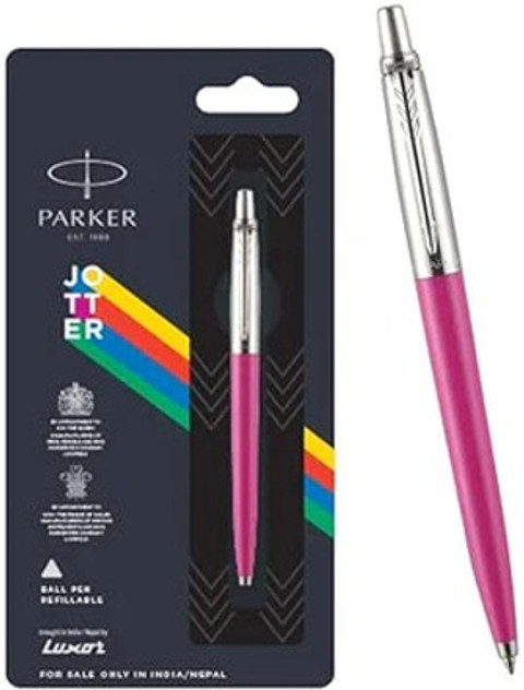 PARKER Jotter Originals Chrome Trim| Pink Body Color| Ball Pen