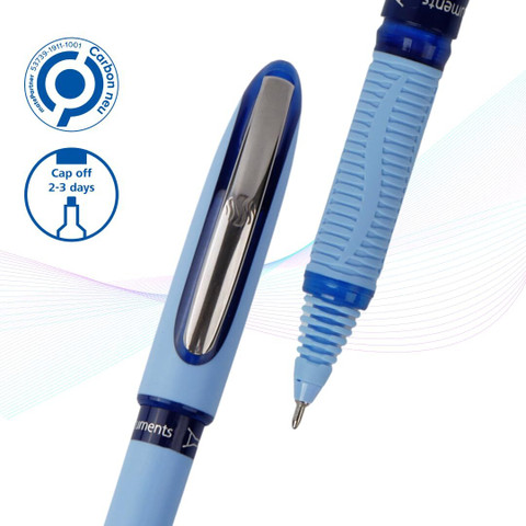 Schneider One Hybrid C Rollerball Pens - 0.5mm Black Ink, Pack Of 10, Ergonomic & Long-Lasting
