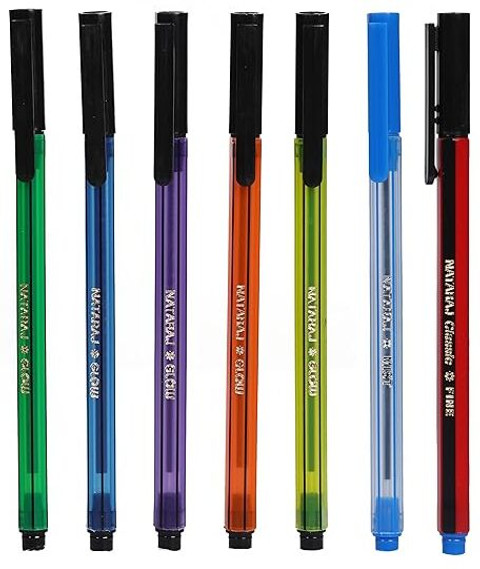 NATARAJ Glow Classic Mist Ball Pen Comfortable Writing with Non