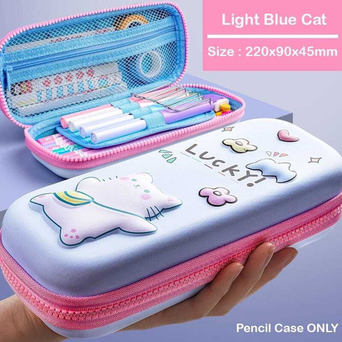 Poohan CAT HARDTOP EVA PEN PENCIL STATIONERY MULTIPURPOSE POUCH SMIGGLE  EMBOSSED Art EVA Pencil Box - Main Image