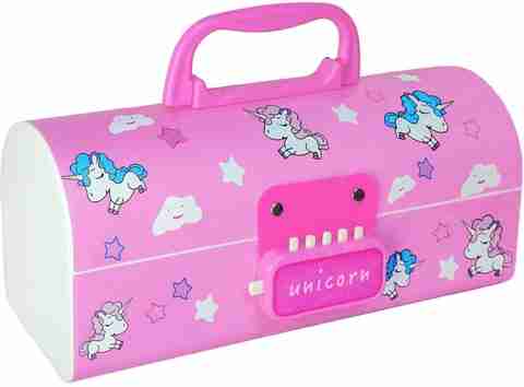 StayWay Multi-Layer Pencil Box for Kids, Boys, Girls, Style Password Lock  Stationary Organizer Unicorn Art Plastic Pencil Box