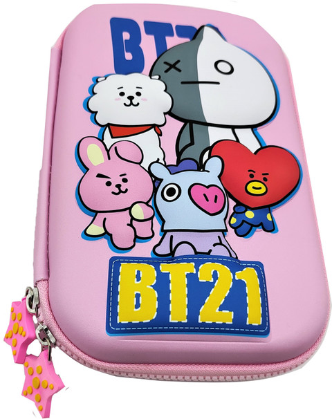 Paper Bear BT-21 Kpop Embossed Pencil Box Cute 3D