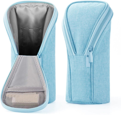 STORITE Standing Up Canvas Pencil Case, Pencil Pen