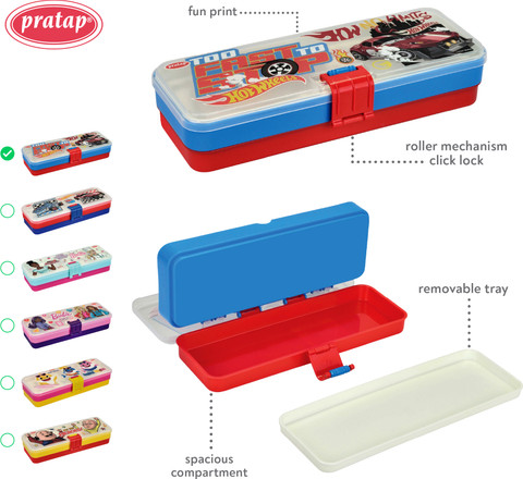 Flipkart.com | Pratap Hy Click Barbie Art Polypropylene Pencil Box