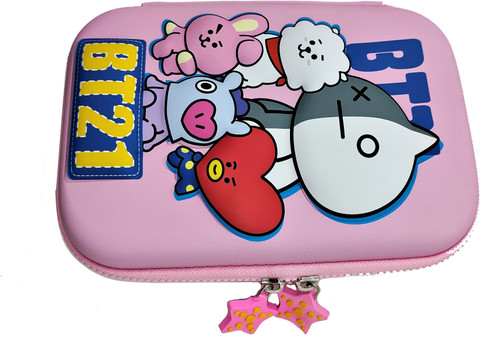 Paper Bear BT-21 Kpop Embossed Pencil Box Cute 3D
