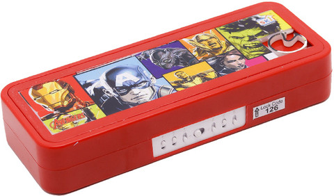 Flipkart.com | SKI pencil Box with lock Avengers Art Plastic