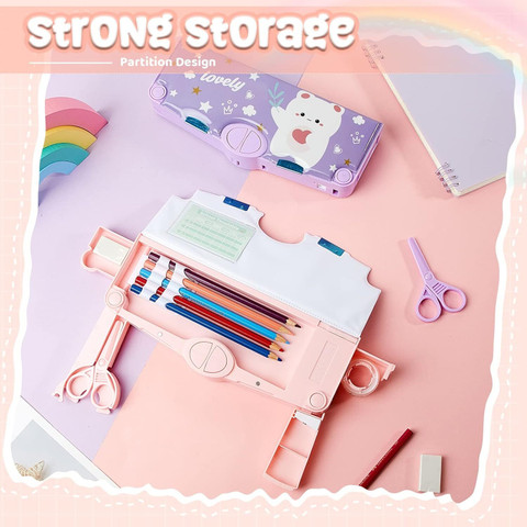 Aekko Unicorn Pencil Box for Boys Girls Kids