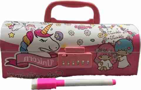 Flipkart.com | ZAKURA Double lock geometry Unicorn, Pink Art