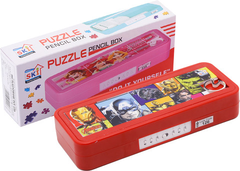 Flipkart.com | SKI pencil Box with lock Avengers Art Plastic