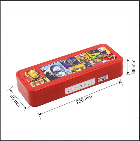 Flipkart.com | SKI pencil Box with lock Avengers Art Plastic