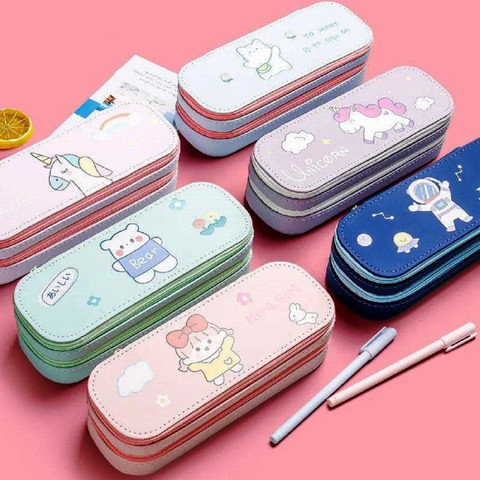 Bluebell Stationary box Double Layer Pencil Pouch Large Capacity School  Supplies Kids Pencil