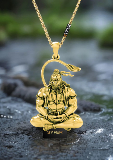 Hanuman Best Gold Locket Design For Man Gram Gold Plated Hanumanji