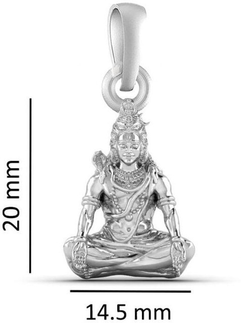 Chandi Ka Locket Mahadev Pure Silver God Shiva Pendant/locket