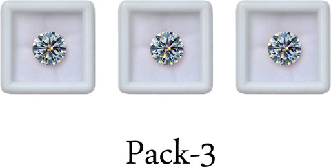 GEMS White Diamond 3-Piece Ratti-Precious Crystal, Diamond Stone