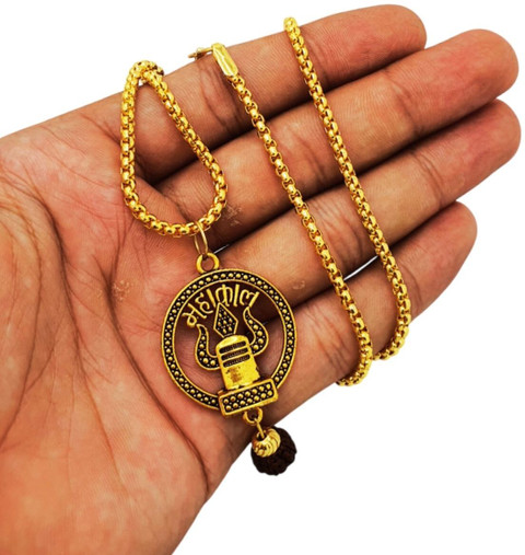 LOTUS Store God Lord Shiva Mahadev Mahakaal OM Name Locket Pendant