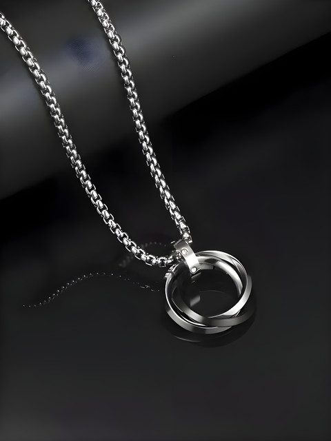 Agarwalproduct Ring locket for men Boys Chain Locket Fashion en  Pendant Stainless Steel Pendant