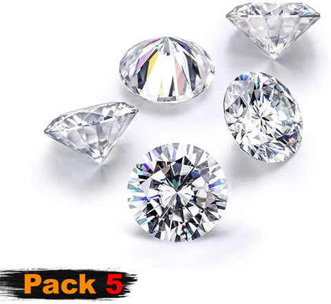 GEMS Cubic Zirconia Loose Round Faceted Alternative for