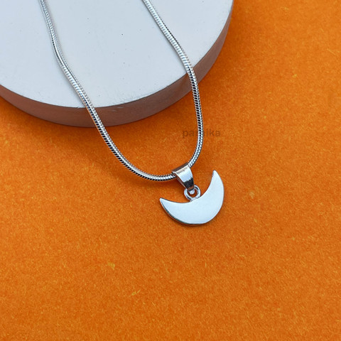 Parnika Crescent Moon Chand Pendant for kids, Girls Women - Main Image