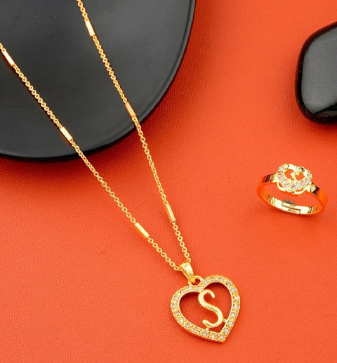 Jewel WORLD S name letter Diamond Pendant locket necklace chain