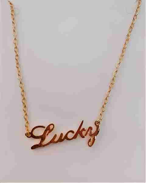Gold Name Locket Lucky Aag Personalized 