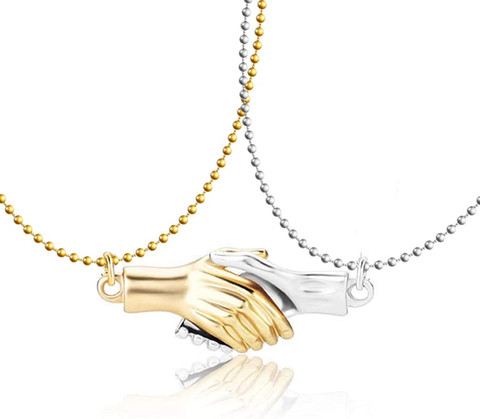 Tarun smart jwelery Magnetic Handshake Necklace, Couple Hand
