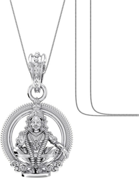Akshat Sapphire Sterling Silver purity) God Ayyappa Chain