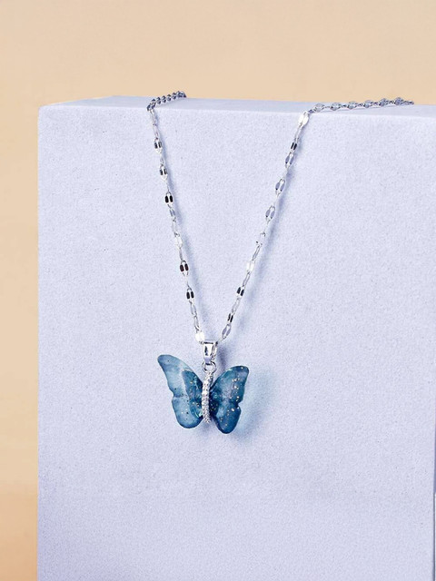 Salty Butterfly Necklace for Women Pendant Chain Jewellery