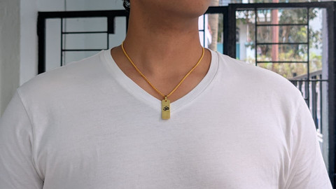 Snazzy Works Premium Gold Om Pendant for Men & Women Anti-Tarnish