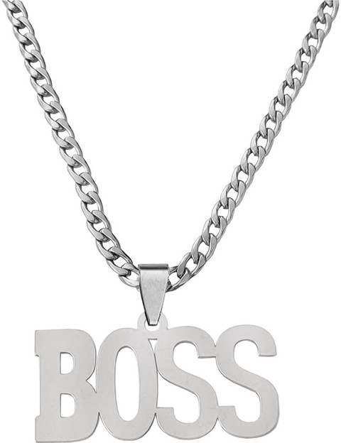 M Men Style Personalised Boss Locket Bikers Jewelry Link Chain