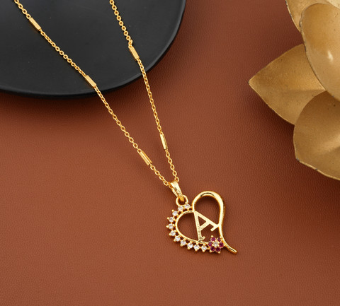 Jewel WORLD a letter pendant letter locket pendants Alphabet Name