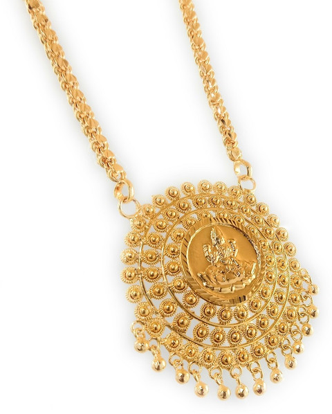 CUTE GOLD One Gram Micro Traditional Dollar Chain for Women