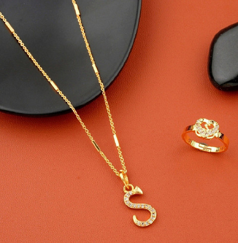 Jewel WORLD S name letter Diamond Pendant locket necklace chain