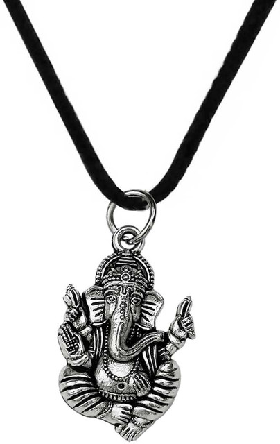 Shiv Hari Lord Shree Ganapati Bappa Ganeshji Locket With Black