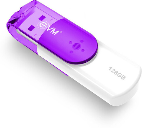 EVM EnStick 128 GB Pen Drive Compatible with Laptop, Mobile, Desktop  Computer USB Plastic Case