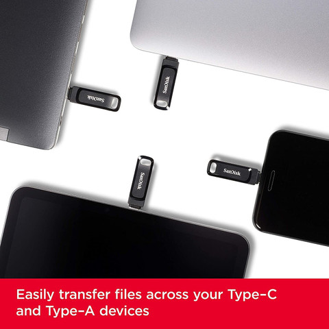 SanDisk Ultra Dual Drive Go USB Type-C 64 GB OTG Drive Compatible with  Mobile, Laptop, Desktop Computer USB Plastic Case