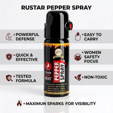 RUSTAR Pepper Spray for Women Safety (55ml, Pack of 2) - Image 6