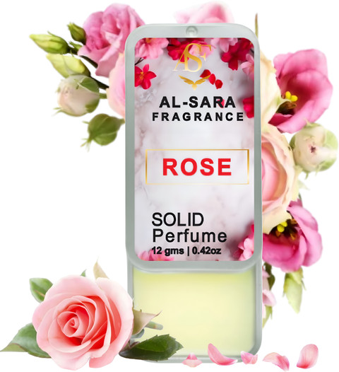 AL SARA FRAGRANCE Rose Solid Perfume Long-Lasting 12g Non-Greasy Solid  Perfume Eau de Cologne 12 ml
