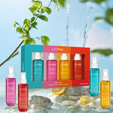 La Pink Mini Perfume Body Mist Gift Sets | 4 x 50ml Long Lasting
