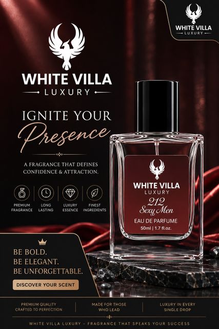 Whitevilla Sexy Men Eau De Parfum 50 ml | Stylish Daily Wear Perfume Eau de Parfum - 50 ml (For Men & Women) - Image 8